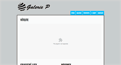 Desktop Screenshot of galeriep.cz