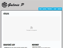 Tablet Screenshot of galeriep.cz